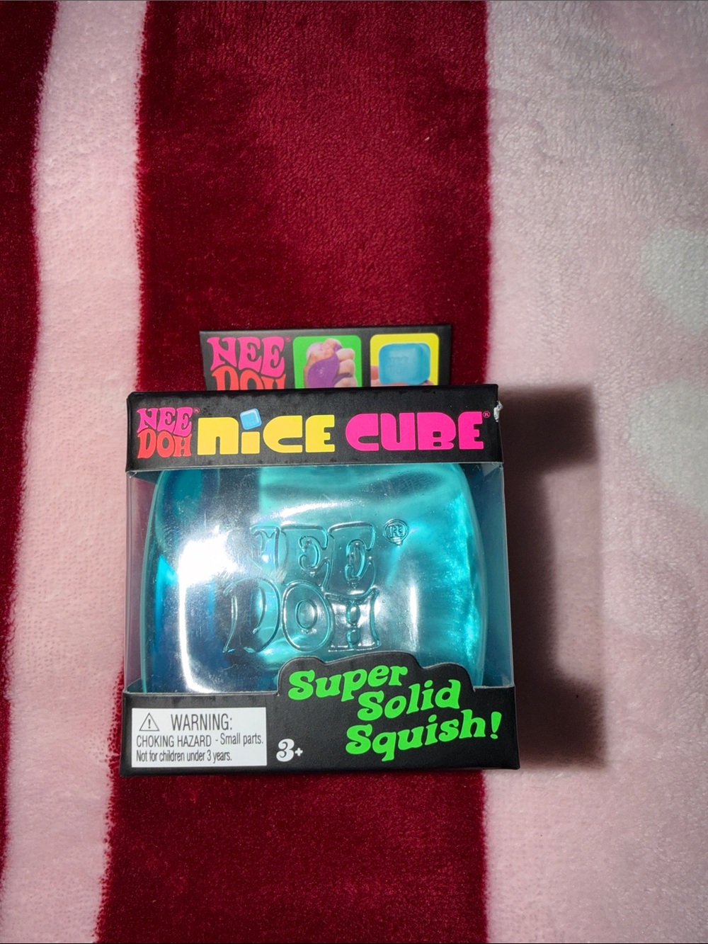Nee Doh Nice Cube Super Solid Squish - Blue